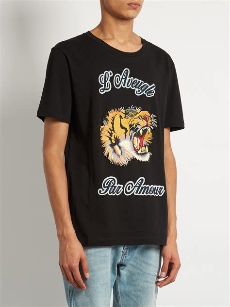 gucci black tiger t shirt